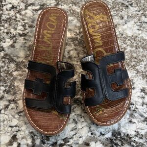 Sam Edelman Black Platform Sandals